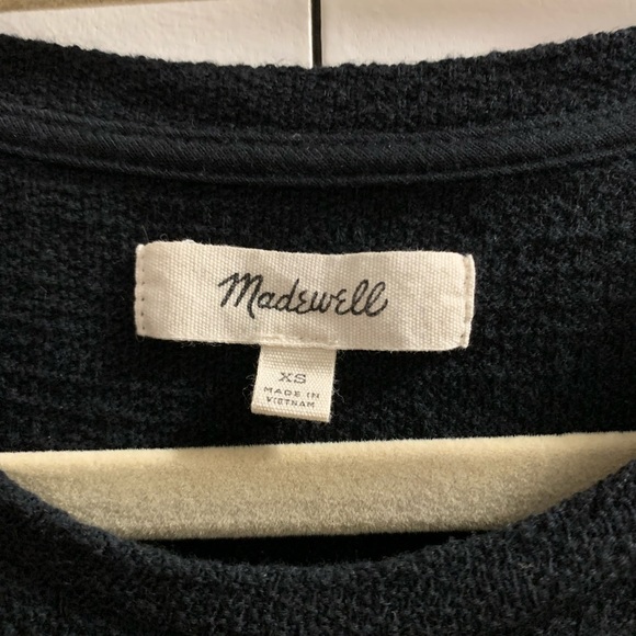 Madewell Black Tie Front Tee - Size XS - Picture 6 of 6